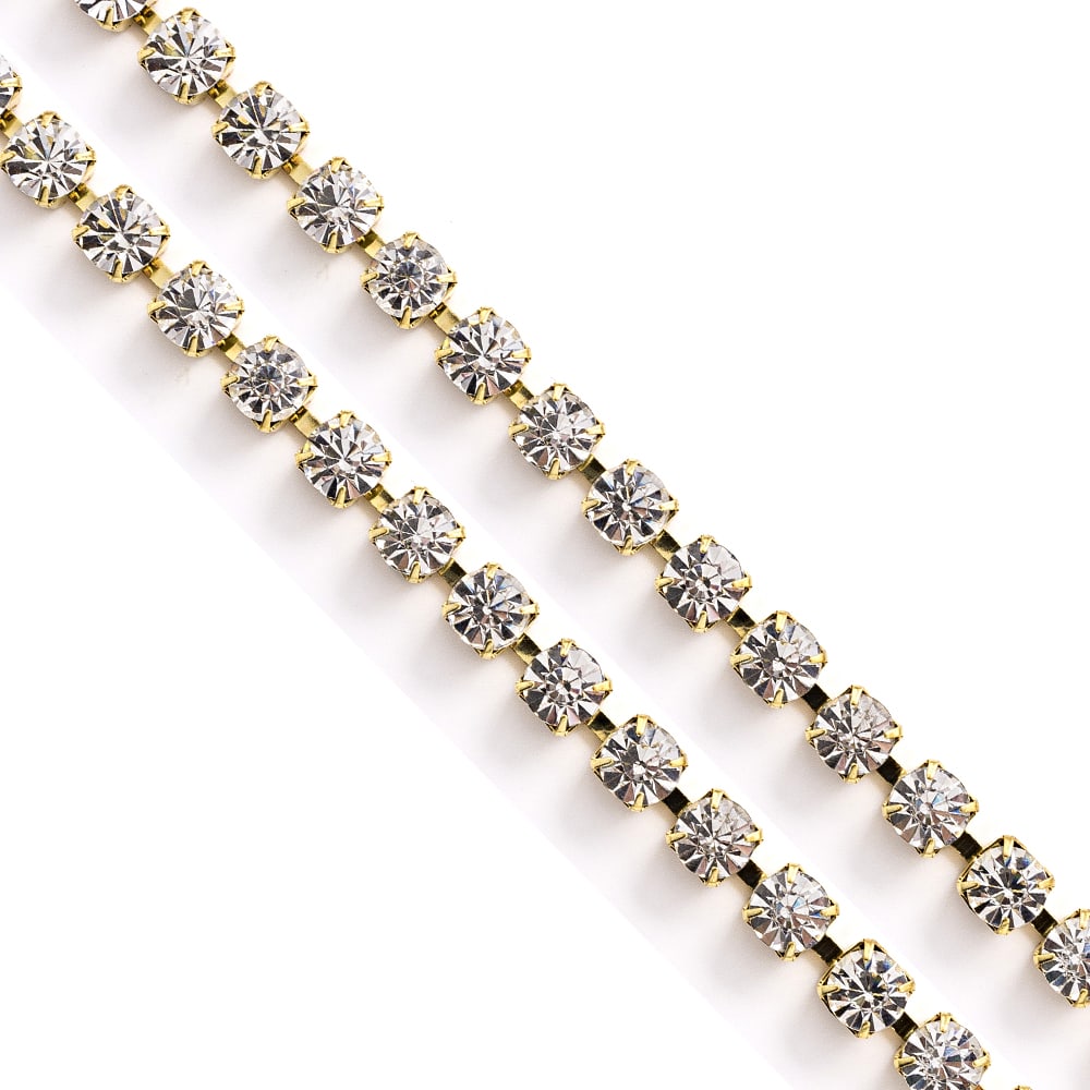 MEIA CANA DE STRASS 6MM A 8MM METRO